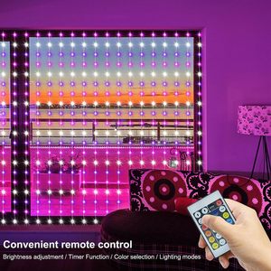 Guirnalda de <span class=keywords><strong>Luces</strong></span> LED Inteligentes de 450 <span class=keywords><strong>Luces</strong></span> con Control Remoto por Aplicación, Sincronización Musical, Guirnalda de <span class=keywords><strong>Luces</strong></span> para Cortinas de Navidad, Bodas, <span class=keywords><strong>Luces</strong></span> de Hadas para Exteriores - Product Image 2