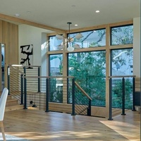 Câble métallique moderne 1/8 3/16 en acier inoxydable pour clôtures et balustrades élégantes