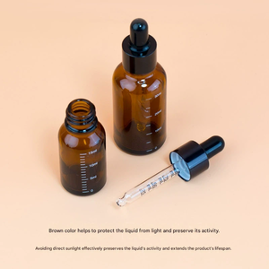 Flacone in Vetro Ambrato per Oli Essenziali e Sieri da 5ml, 10ml, 15ml, 20ml, 30ml, 50ml, 100ml con Graduazione e Marcature di Misurazione - Vendita all'Ingrosso Economica - Product Image 5