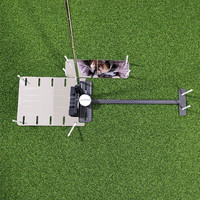 SwingPerfect Golf Mini Golf Putting Mirror Set 3-Piece Steel Double Sided Shoulder Mirror Carbon Fiber H Alat Bantu Latihan