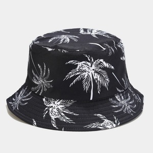 Cappello a Secchiello Unisex con Stampa di Palme da Cocco, Stile Bohémien Tropicale per Vacanze e Spiaggia - Product Image 5