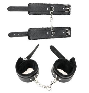 ชุด bondage เซ็กซี่สีดำสีแดงสีม่วงกุญแจมือหนังพร้อมโซ่พันธนาการ BDSM - Product Image 5