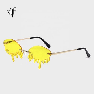 VIFF Red Tears <span class=keywords><strong>Drip</strong></span> Sunglasses Shades Sun Slasses HM20119 Fashion Women Sunshade Party Glasses Spot Wholesale - Product Image 2