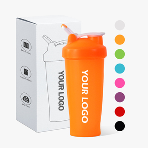 Botellas Mezcladoras de Plástico Personalizadas con Logotipo de 600 ml para Gimnasio, Botellas Mezcladoras de Proteína, Vasos Mezcladores Personalizados - Product Image 2
