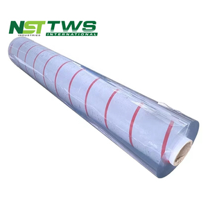 Rollo de fábrica Super Clear16 Mil tela de vinilo <span class=keywords><strong>transparente</strong></span> <span class=keywords><strong>Lona</strong></span> de vidrio de película <span class=keywords><strong>transparente</strong></span> de <span class=keywords><strong>PVC</strong></span> de grado marino para cubierta de tienda - Product Image 1