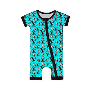 Romper Bayi Bambu Custom, Pakaian Bayi Baru Lahir 95% Bambu 5% Spandex, Lembut, Lucu, Resleting, Romper Bayi Resleting 2 Arah, Pakaian Bayi Baru Lahir - Product Image 6