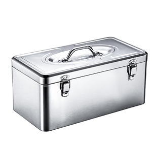 Stainless Steel Toolbox 430mm Waterproof Lockable Polished Surface - Product Image 2