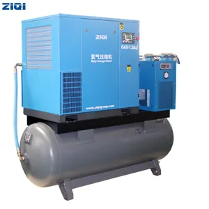 Best selling 13 bar 3 ph combined screw type air compressor machine with Ingersoll Rand air-end for better service.