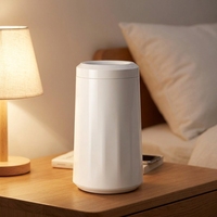 Diffuseur d'huiles essentielles à ultrasons en plastique de haute qualité à base d'eau pour usage hôtelier, avec piles de petite taille incluses, garantie 1 an