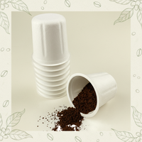 Capsules de café K-Cup vides biodégradables, jetables, écologiques, portables, pour le camping, dosettes d'espresso fabriquées à partir de bagasse de canne à sucre