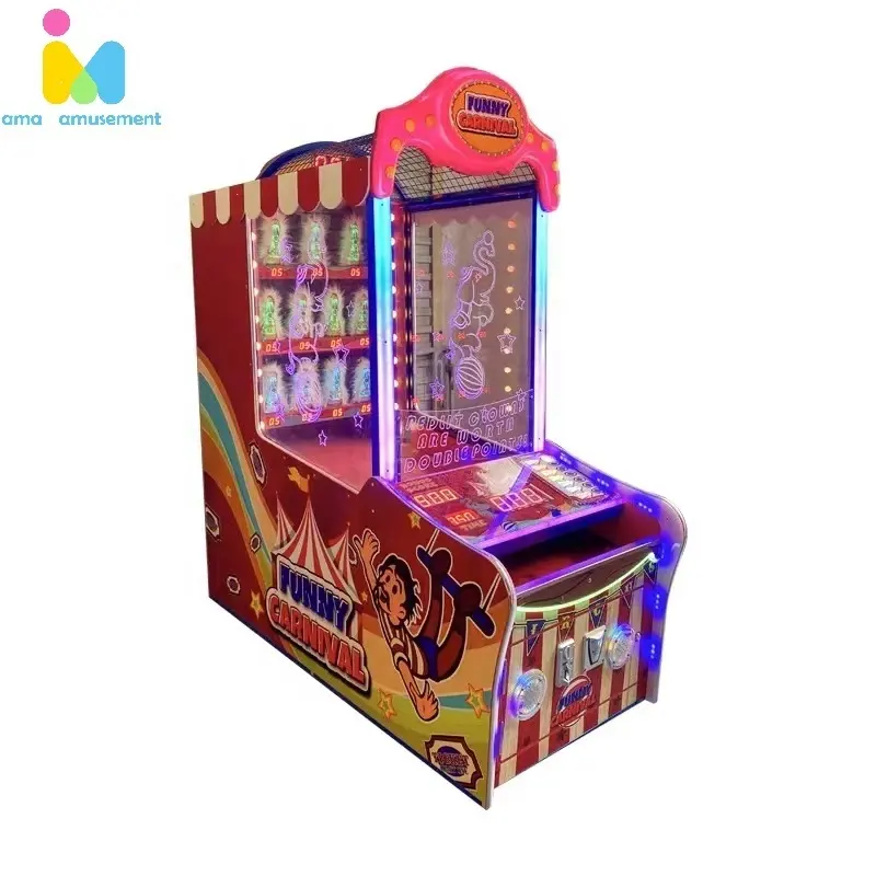 Máquina de jogos de arcade para carnaval, máquina engraçada de carnaval