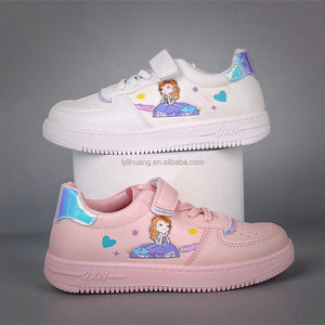 Scarpe da ginnastica da <span class=keywords><strong>bambina</strong></span> con suola morbida nuova moda scarpe traspiranti Casual da principessa con bordo per bambini scarpe <span class=keywords><strong>bianche</strong></span> - Product Image 1