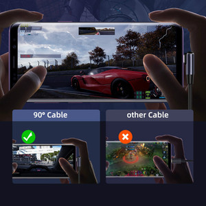 Pd 100W Cáp Dữ Liệu 5A Bện Siêu Nhanh Sạc Cáp Cho Chơi Game Khuỷu Tay Loại C Để Loại C Đa Điện Thoại Sạc Cáp Phụ Kiện - Product Image 4