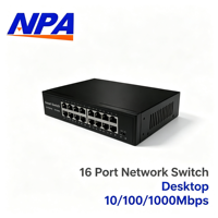 Commutateur réseau 10/100/1000 Mbps, 16 ports RJ45, commutateur Ethernet 12V 1A, Plug and Play, QoS pour caméra IP, NVR, SMB, bureau, AP-6016G