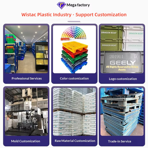 Palettes en plastique maillées personnalisables pour le stockage d'articles pour animaux <span class=keywords><strong>de</strong></span> compagnie, supermarchés, garages, logistique, résistantes à l'humidité, à la charge et à la pression - Product Image 5