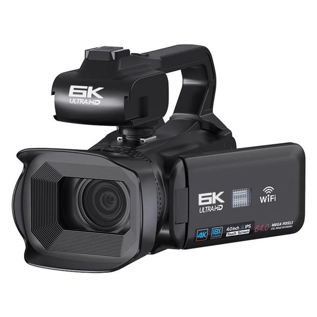 High Quality 64MP 6K 18X Digital Zoom Ultra HD Video Camera With 4-Inch Touch Screen Camcorder 16G