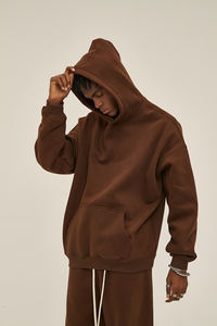 Sudadera con Capucha de Algodón Peinado Grueso, Personalizada con Impresión y Bordado, Sudadera Holgada Unisex - Product Image 3