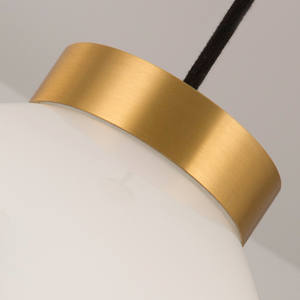 Lustre en verre teinté minimaliste moderne, LED au milieu, hauteur réglable, lumière suspendue de luxe pour restaurant, bar - Product Image 5