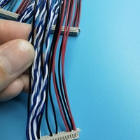 Maßgefertigtes 30-40-Pin LVDS-Displaykabel PVC-Isolierung Kabelbaum DF13-Steckverbinder für Motorrad-LCD-Bildschirm Flex-Flachbandkabel