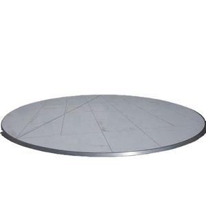 Piste de danse ronde blanche pour mariage, utilisation en extérieur et en intérieur, piste de danse en bois - Product Image 1