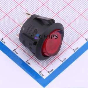 SS11-RBDWT-RR23-L02-R Rocker Switch Through hole Component (THT) Switch 21mm 15mm Concave Bend Red - Product Image 1
