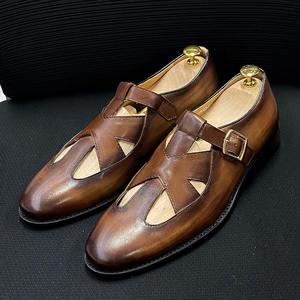 Nuevos Zapatos Formales de Cuero de Lujo para Hombre, con Punta Cuadrada, Estilo Oxford, Brillantes, para Negocios, con Aumento de Altura - Product Image 2