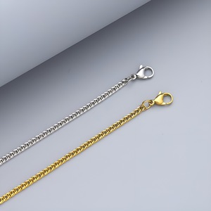 Collana a catena a maglie Chopin in acciaio inossidabile, popolare su Instagram, da donna, lucida, per clavicola, accessori per il collo abbinabili a ciondoli fai da te, all'ingrosso - Product Image 3