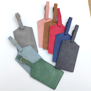 Etiqueta de <span class=keywords><strong>equipaje</strong></span> de cuero PU con logotipo personalizado o estampado en lámina plateada o dorada, bajo MOQ, <span class=keywords><strong>para</strong></span> venta al por mayor o personalizada, <span class=keywords><strong>para</strong></span> viajes - Product Image 3