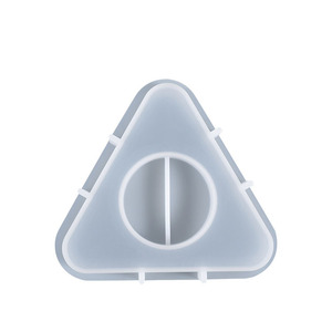 Moule <span class=keywords><strong>en</strong></span> silicone réutilisable YS, écologique, pour pendentif triangulaire, artisanat de bijoux, plaque d'aromathérapie, pour la fabrication de bougeoirs personnalisés - Product Image 5