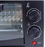 Four à pizza électrique mini DON FELIZ, 12L, 800W, à convection numérique, boîtier en plastique, fenêtre d'observation, multifonctionnel, pour la maison, économe en énergie