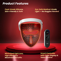 Masque de luminothérapie LED rouge à commande vocale IDEATHERAPY, luminothérapie faciale LED, luminothérapie faciale de qualité médicale