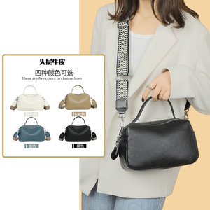 Nuevo Bolso Bandolera de Cuero con Correa Ancha para Mujer, Bolso Satchel de Cuero PU para Dama, Bolso de Hombro para Mujer - Product Image 2