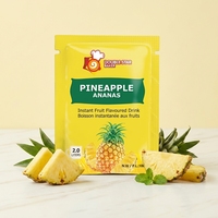 Ananas Instant Poederdrank 10g Halal Gecertificeerd Fruitdrankmix Fabrikant Groothandel
