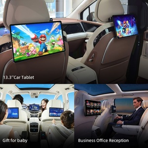 Universal 13.3 Inch Car Headrest Monitor with USB FM <b>Transmitter</b> Car Rear Seat Entertainment System Headrest Screen for SUV - Product Image 3
