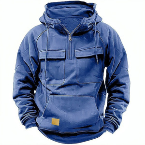 <span class=keywords><strong>Felpa</strong></span> <span class=keywords><strong>con</strong></span> <span class=keywords><strong>Cappuccio</strong></span> da <span class=keywords><strong>Uomo</strong></span> Autunno-Inverno, Abbigliamento da Lavoro, Tinta Unita, Casual - Product Image 3