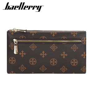 Baellerry Women's Crossbody Phone Bag Pu Leather Monogram Pattern Double Zipper <b>Wallet</b> Function <b>Small</b> Square Bag - Product Image 3