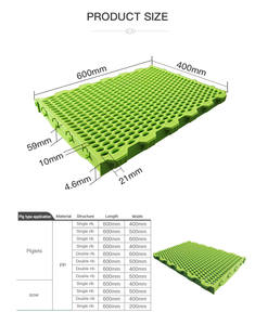 Suelo de plástico de panal para equipo de granja de cerdo - Product Image 6