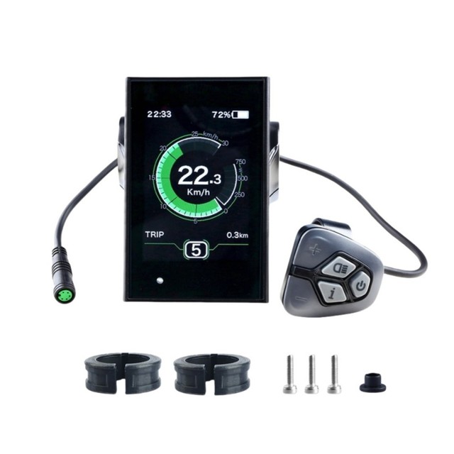 Bafang BBS Mid Motor Parts Ebike DPC-18 Display Electric Bike Uart Protocol Colorful Display with Uart Cycle Connector