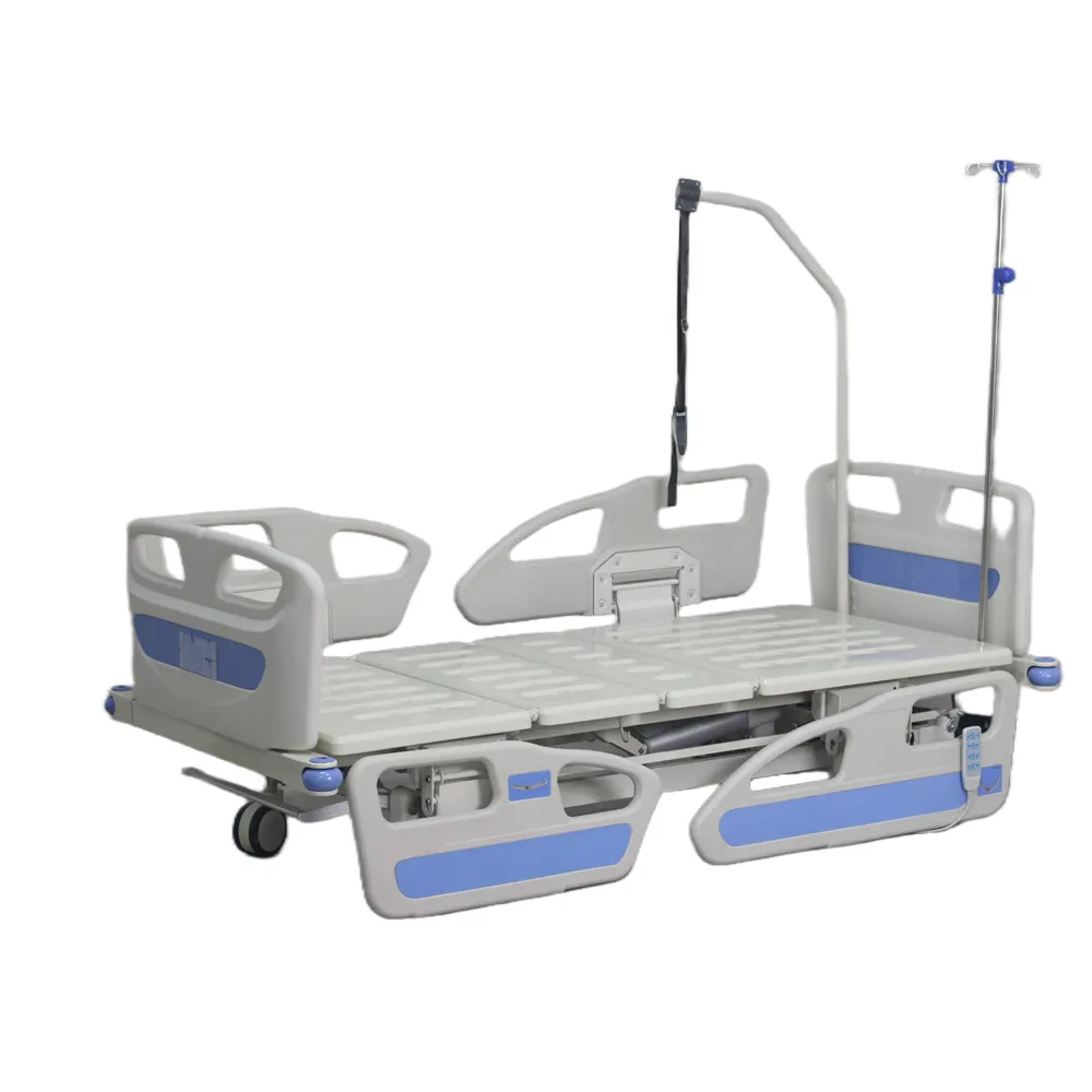 Hasta yaşlı tıbbi minder için hastane malzemeleri yatak ICU ayarlanabilir elektronik tıbbi hasta yatağı satılık