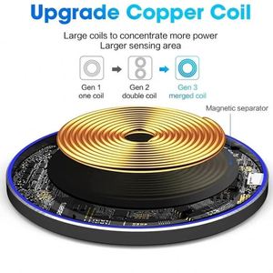 Hot Selling Wireless Charger Solution Design Bracket Wireless Charging Metal Shell 15W Seat Charging Wireless Charging - Product Image 6