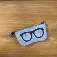 Étui à lunettes en feutre épaissi, sac de rangement multifonction, étui à lunettes simple en feutre, étui à lunettes, étuis optiques, étuis à lunettes
