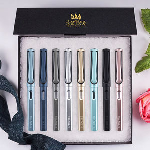 Juego de Plumas Estilográficas OEM F-<span class=keywords><strong>LAMY</strong></span>, Personalizadas, de Plástico, con Punta de Acero Inoxidable EF, Tinta de Escritura, Pistón Recargable, Regalo Empresarial, Papelería - Product Image 2