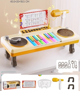 Wholesale Children Education 12-Key Electronic <b>Keyboard</b> Toys Piano Musical Instruments Toys With Microphone - Product Image 3