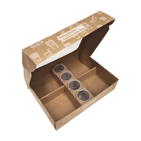 Emballages personnalisés en gros pour plats à emporter, snacks, pâtisseries, pliages alimentaires en papier kraft, laminage mat, recyclables