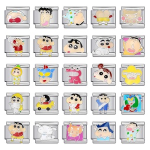 Cartoon Character Stainless Steel Bracelet Links Rectangle DIY Jewelry Set For Bracelet Making - Product Image 1