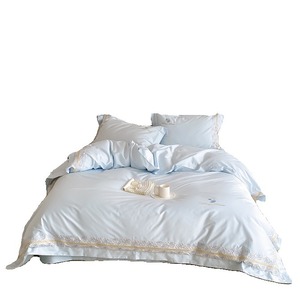 Luxury Pure Cotton Embroidered <b>Bedding</b> <b>Set</b> 1.8M Home Use Breathable 4 Pcs - Product Image 5