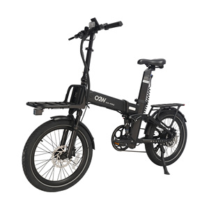 Vélo électrique pliable en alliage d'aluminium de 20 pouces avec batterie au lithium, moteur arrière, suspension avant et arrière, porte-bagages arrière, port USB, longue autonomie, idéal pour <span class=keywords><strong>la</strong></span> ville - Product Image 2
