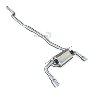 Système d'échappement Catback en acier inoxydable avec silencieux pour BMW 435i N55 3.0t 2014-2016, tuyau d'échappement à valve intelligente, amélioration du son sportif