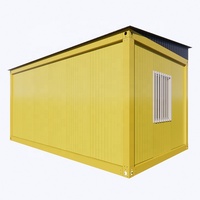 Maison conteneur préfabriquée moderne personnalisable de 220 pieds avec toit incliné, structure en acier durable et panneaux sandwich isolants pour écoles et centres commerciaux