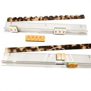 Support de Mahjong en Acrylique Transparent 20 Pouces avec Poussoir Magnétique Détachable Pliable Portable Résistant à l'Eau pour 4 Joueurs - Product Image 4